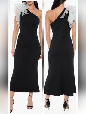 New MARINA Size 2X Black Formal Dress